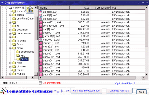 Compatible Optimizer Screenshot